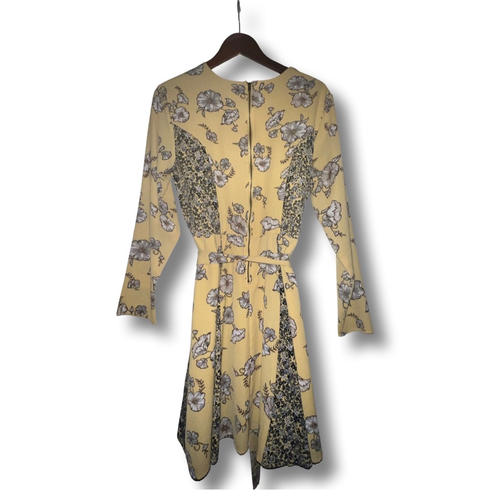 Yellow floral skater dress - Picture 2 of 3